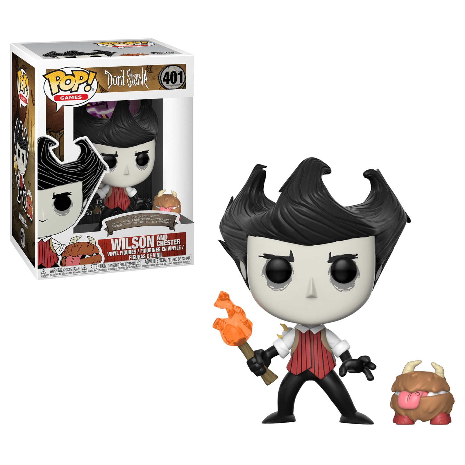 Don T Starve Wilson With Chester Funko Pop Vinyl Pop In A Box Us
