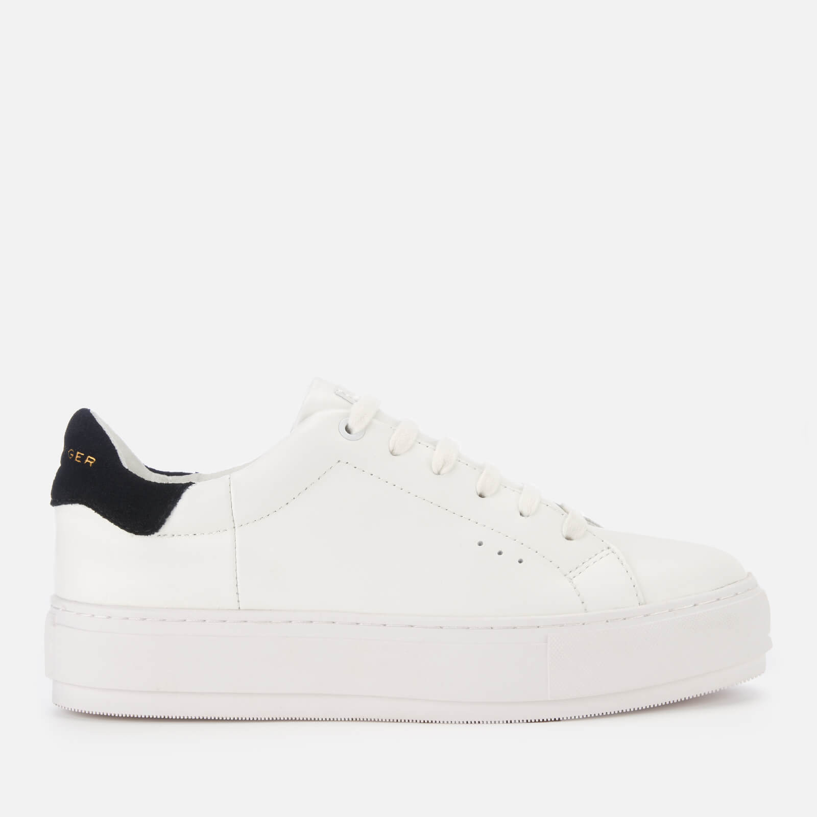 leather flatform trainers