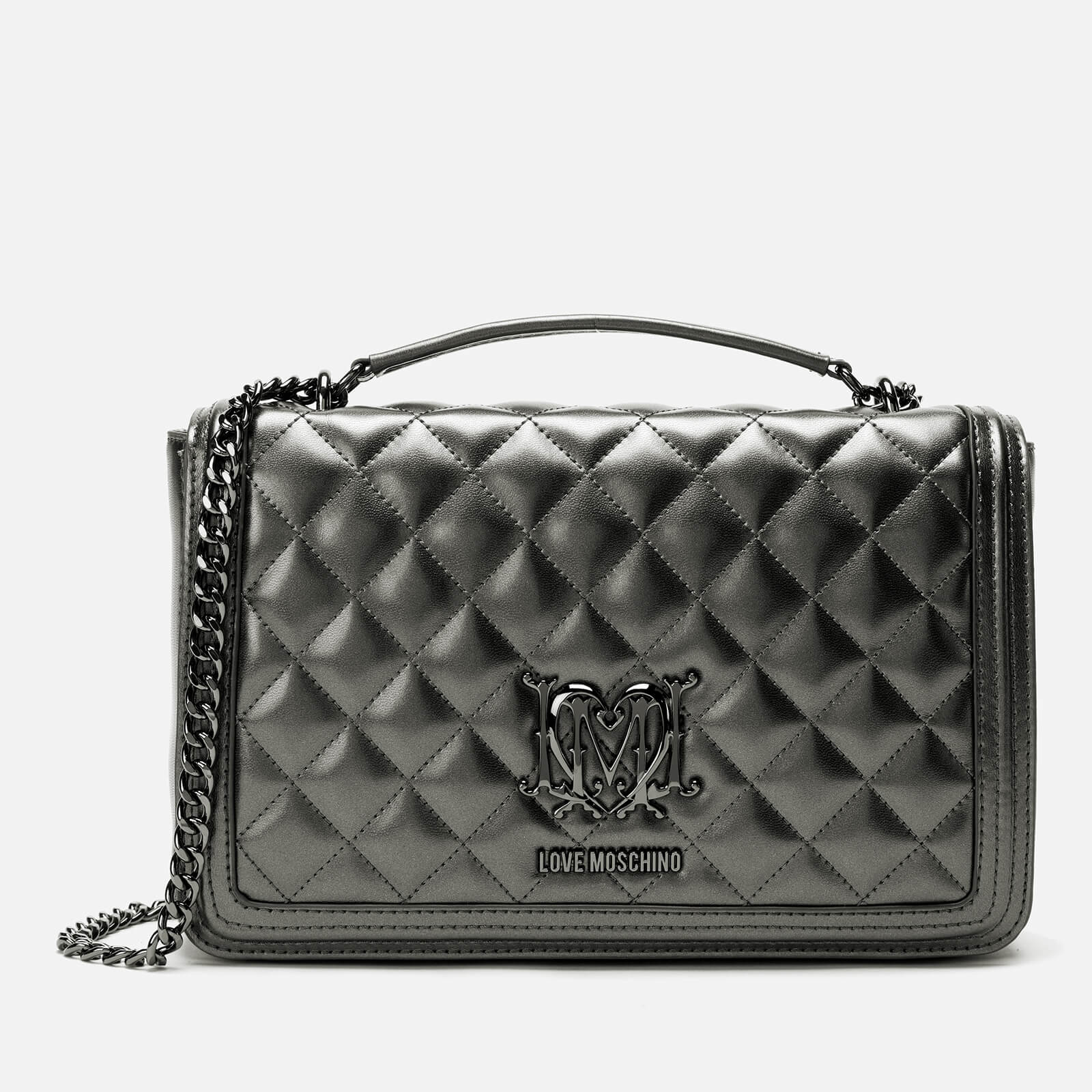 grey moschino bag