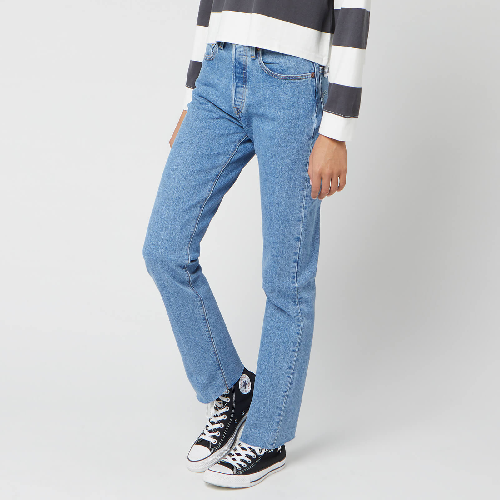 levi's 501 crop jeans straight leg