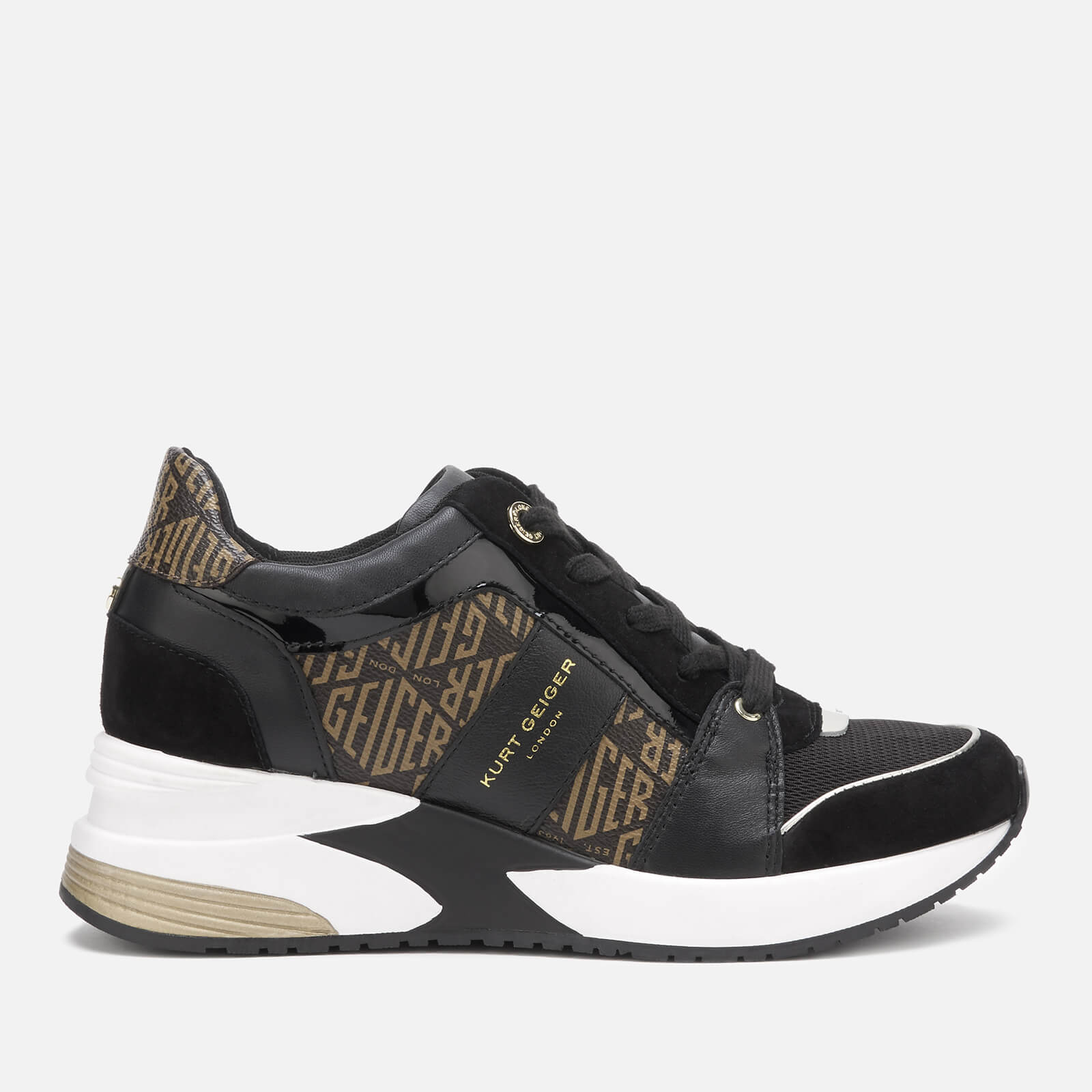 womens black kurt geiger trainers