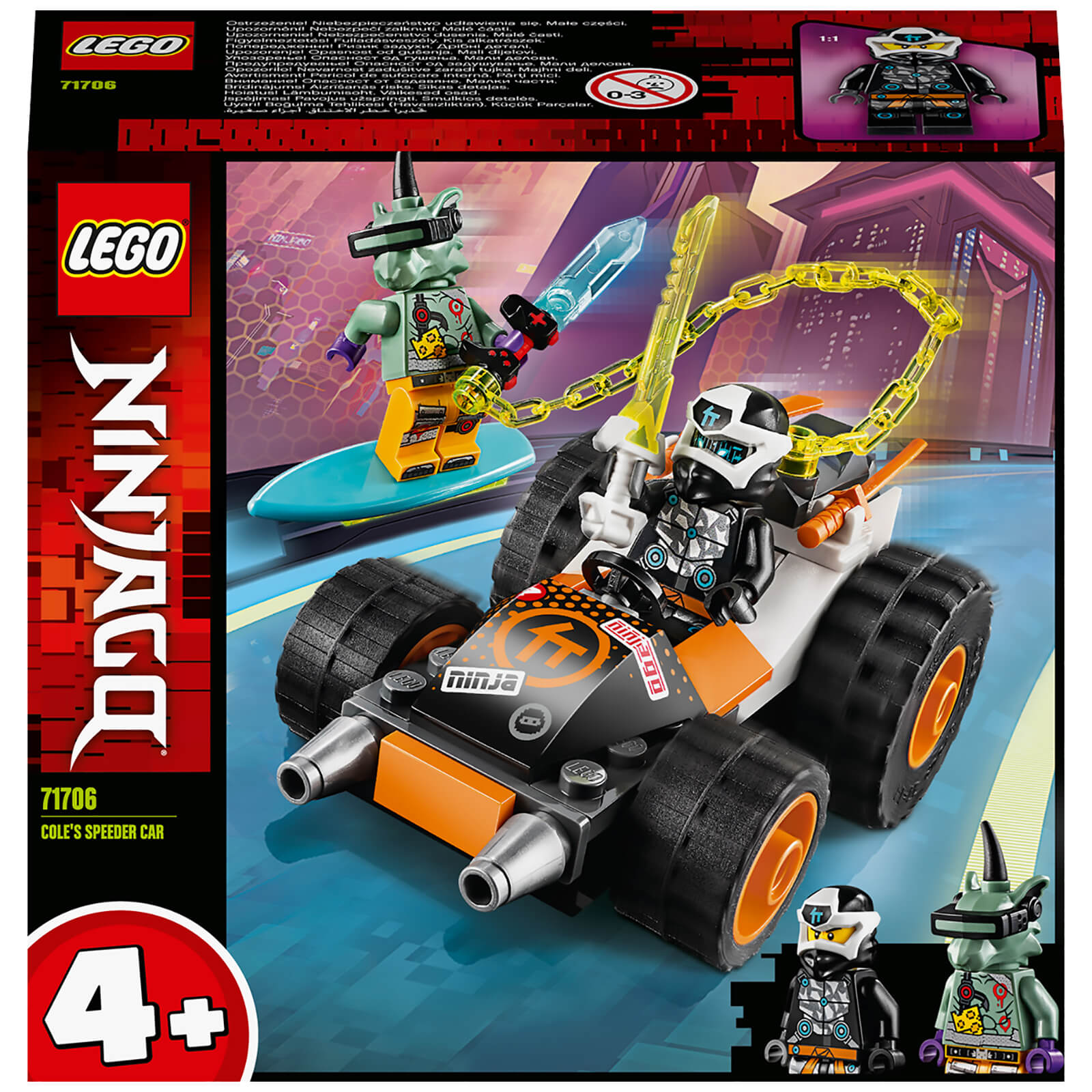 lego ninjago cole's speeder car