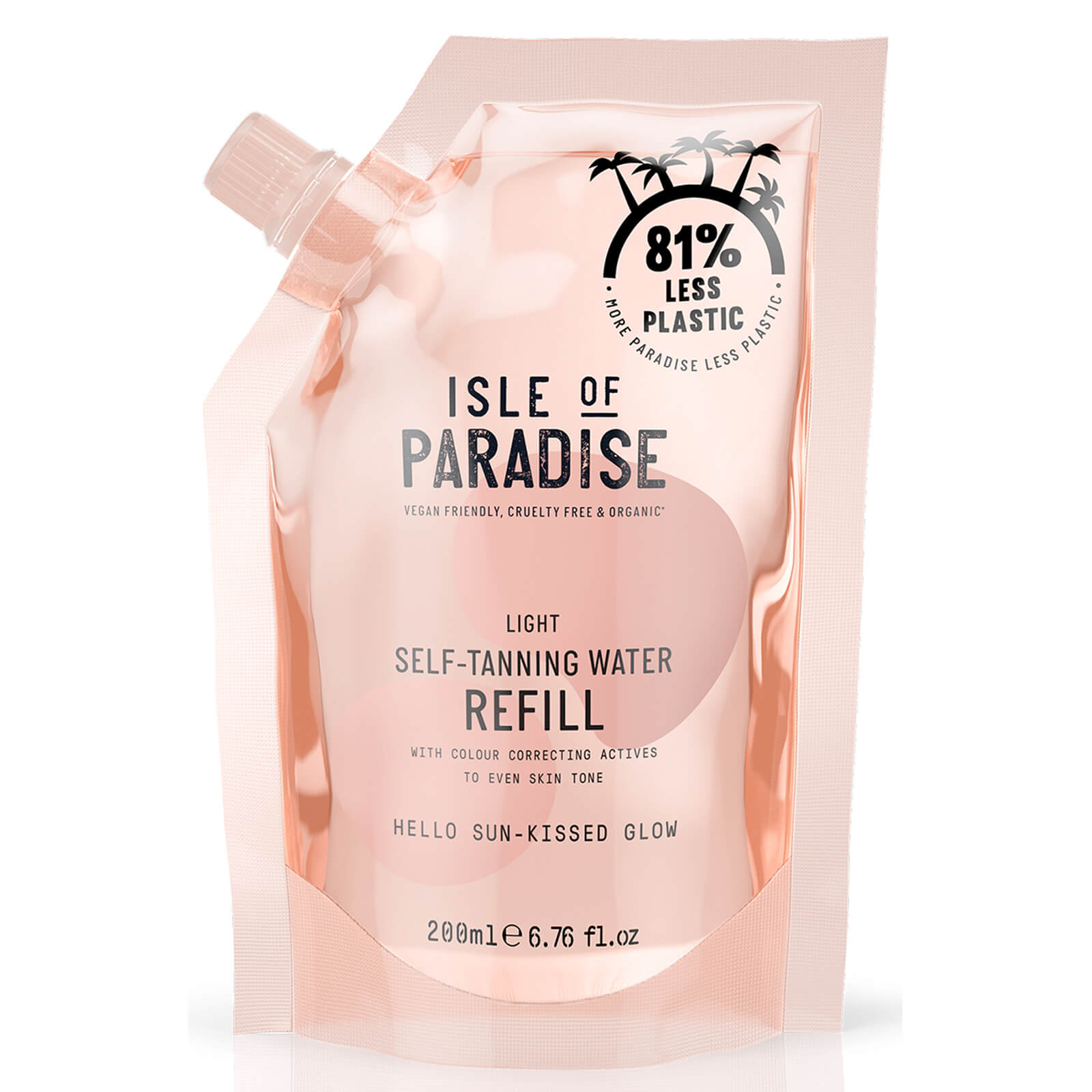Isle Of Paradise Self Tanning Water Refill Pouch Light 200ml Gratis Lieferservice Weltweit