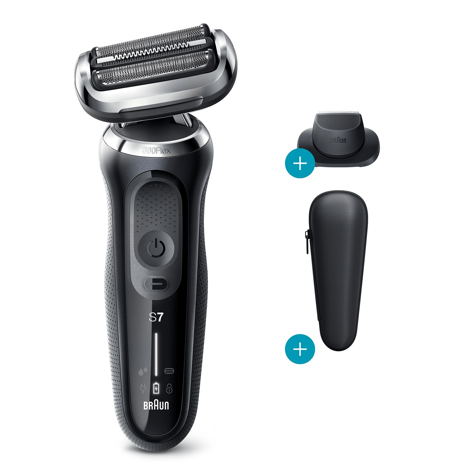 Series 7 Shaver Bundle with EasyClick Body Groomer Attachment Braun UK