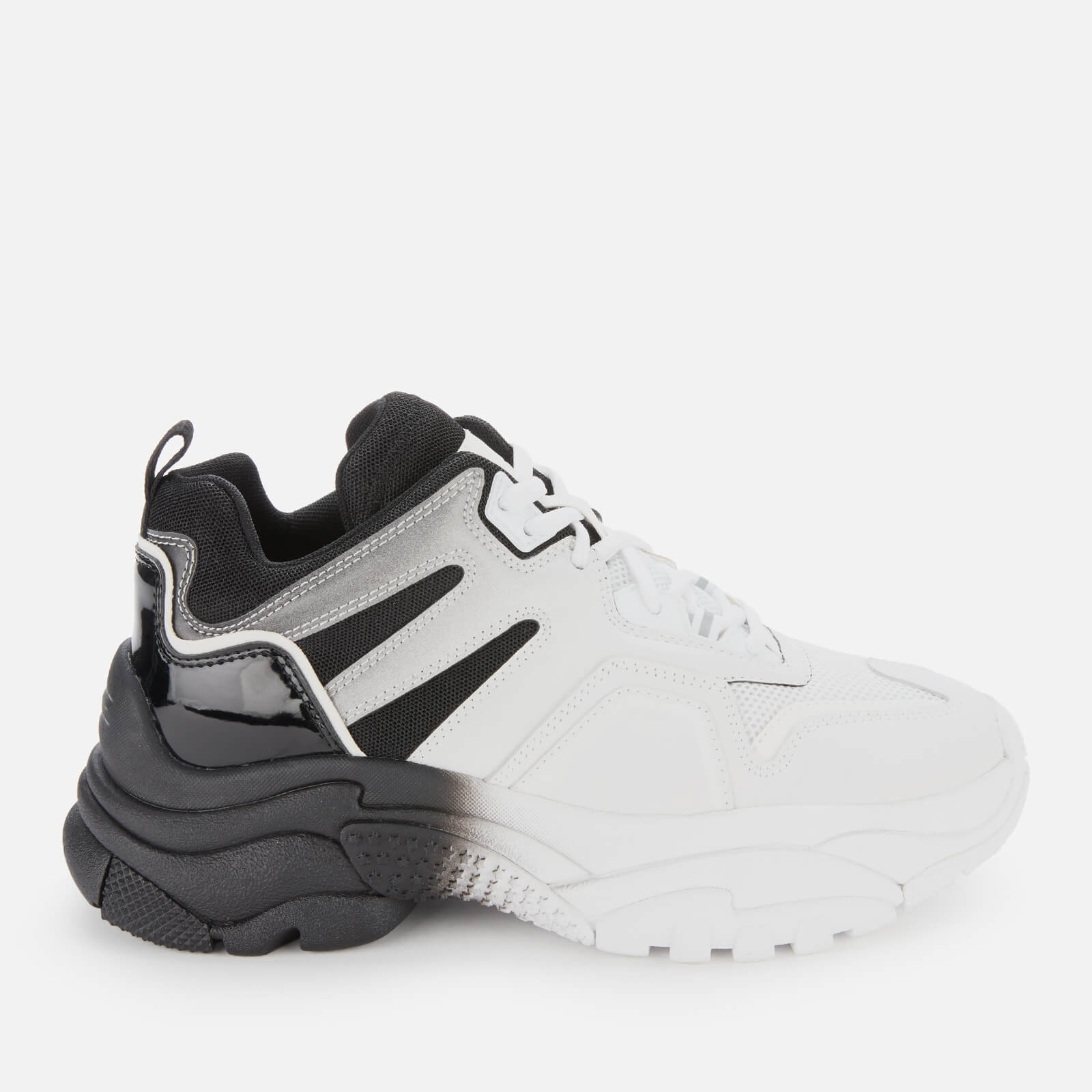 womens black chunky trainers uk