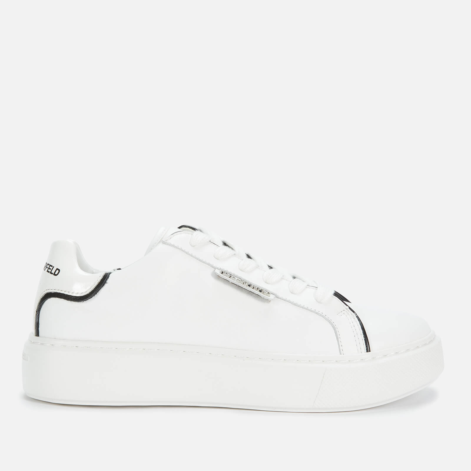 flatform leather trainers