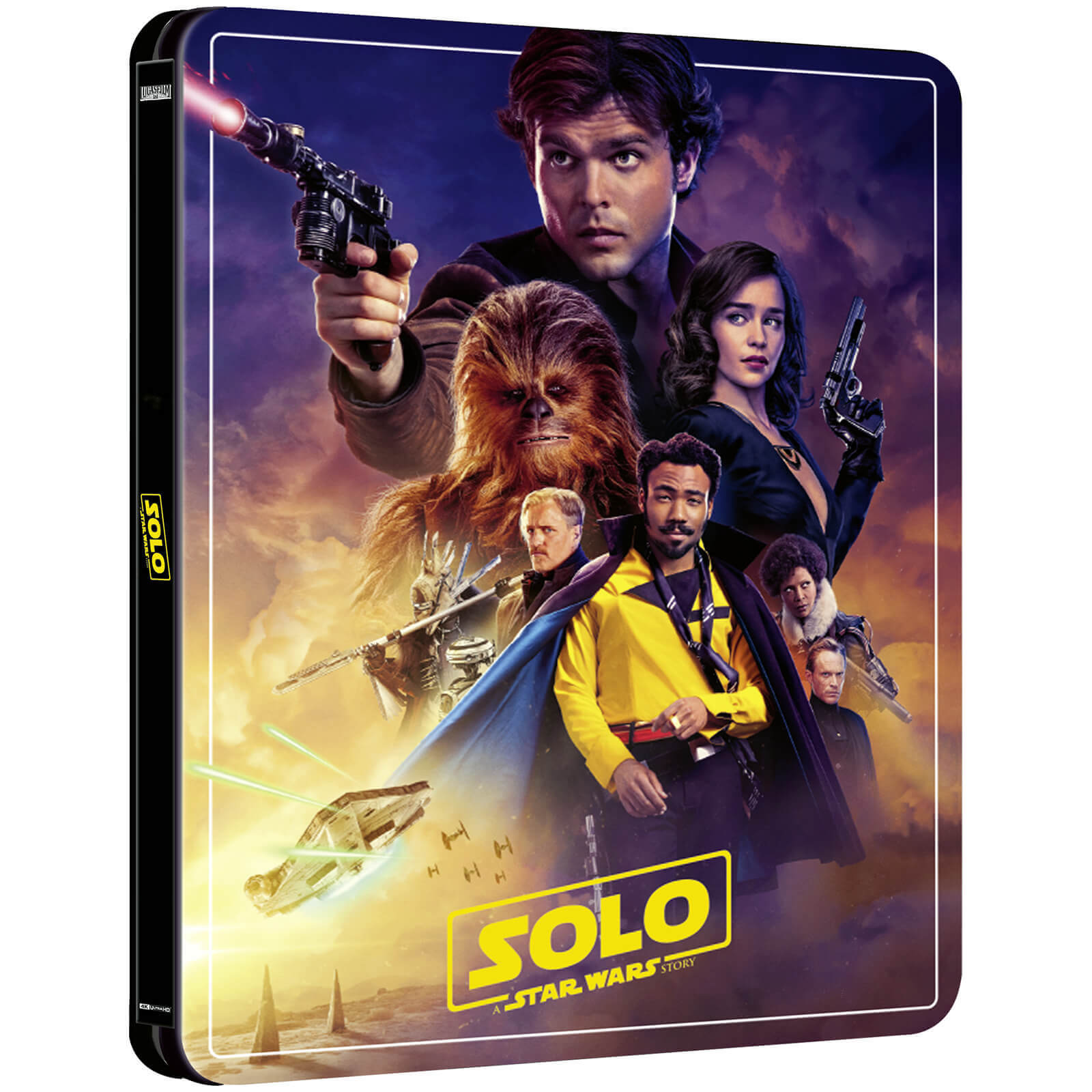 Solo A Star Wars Story Zavvi Exclusive 4k Ultra Hd Steelbook 3 Disc Edition Includes Blu Ray Blu Ray Zavvi Us
