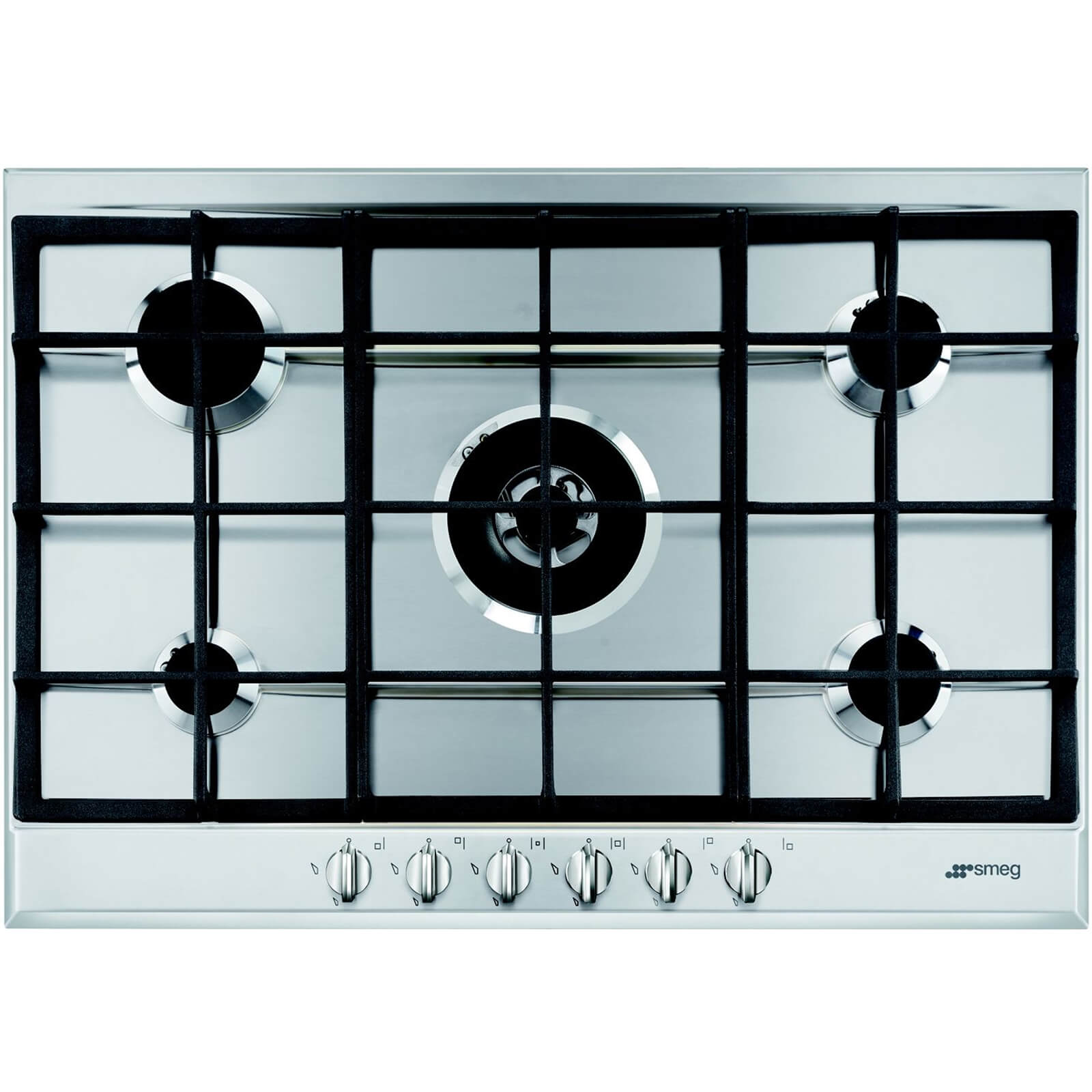 Smeg P272XGH Cucina Gas Hob 70cm Stainless Steel Homebase