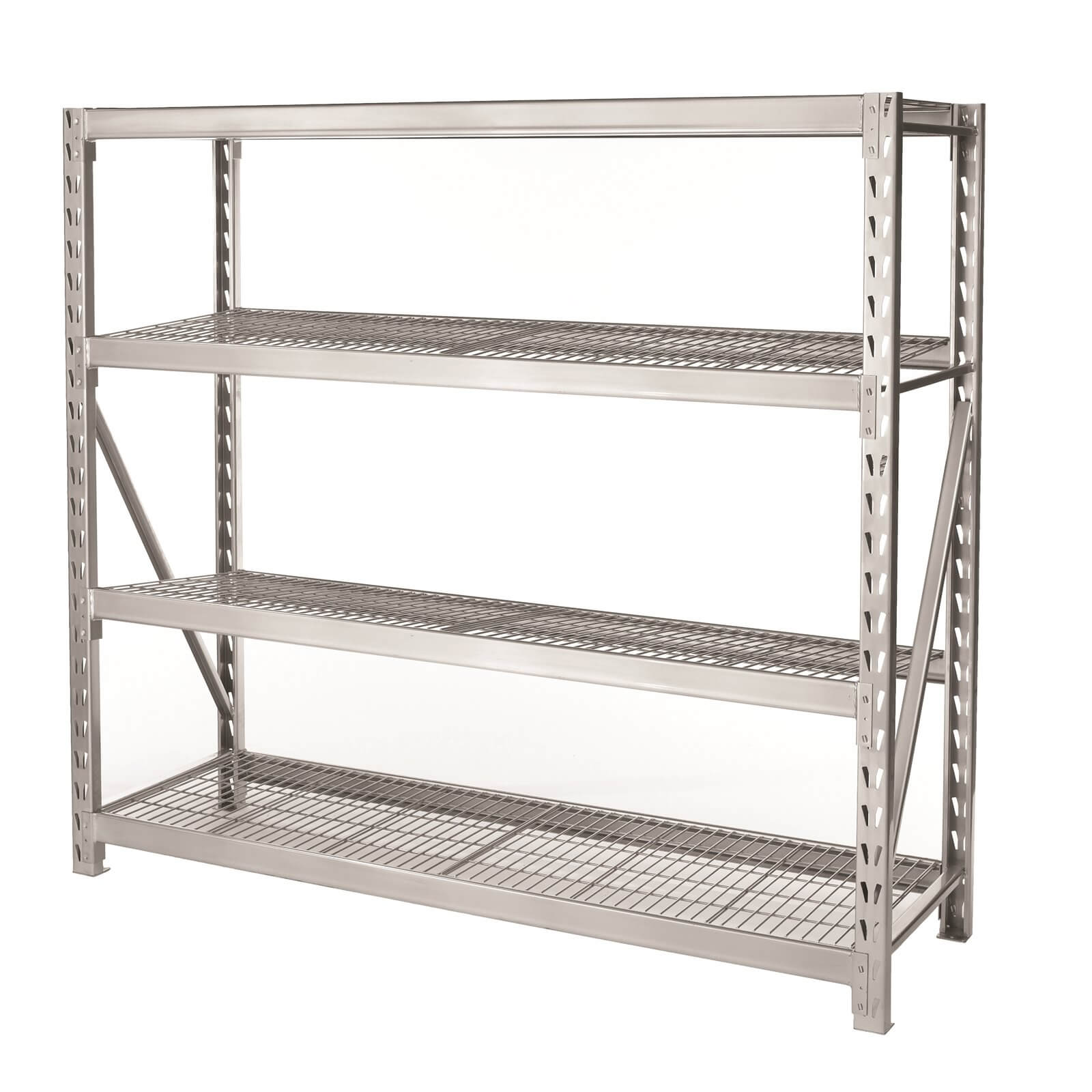 4 Tier Heavy Duty Steel Storage Rack Homebase