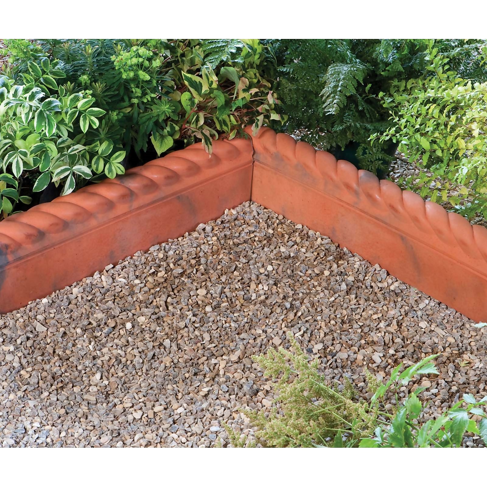 Stylish Stone Full Rope Top Edging 575mm Rustic Red (Full Pack