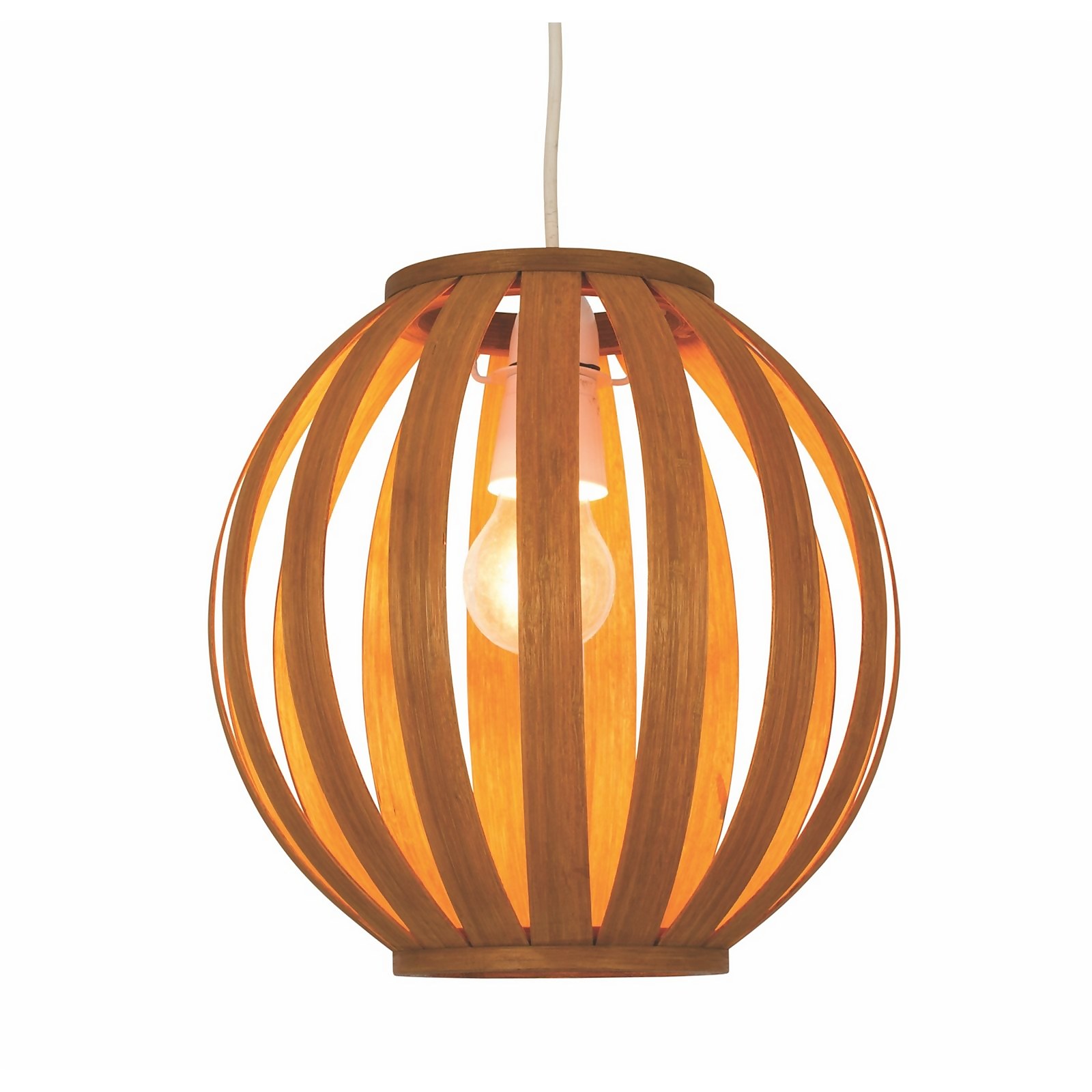 Ben Round Bamboo Lamp Shade | Homebase