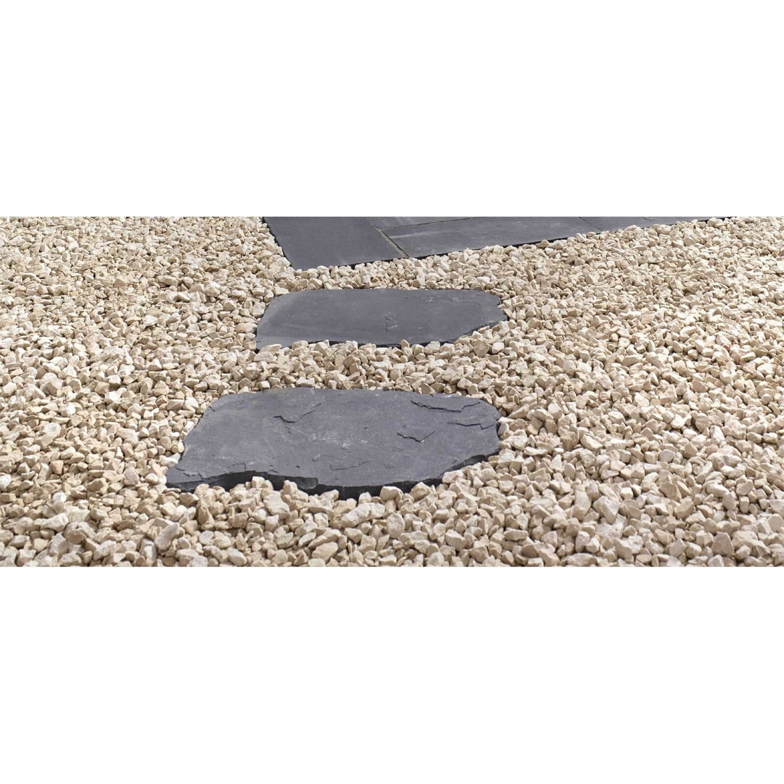 Stylish Stone Natural Random Stepping Stone 600x400mm Charcoal Homebase