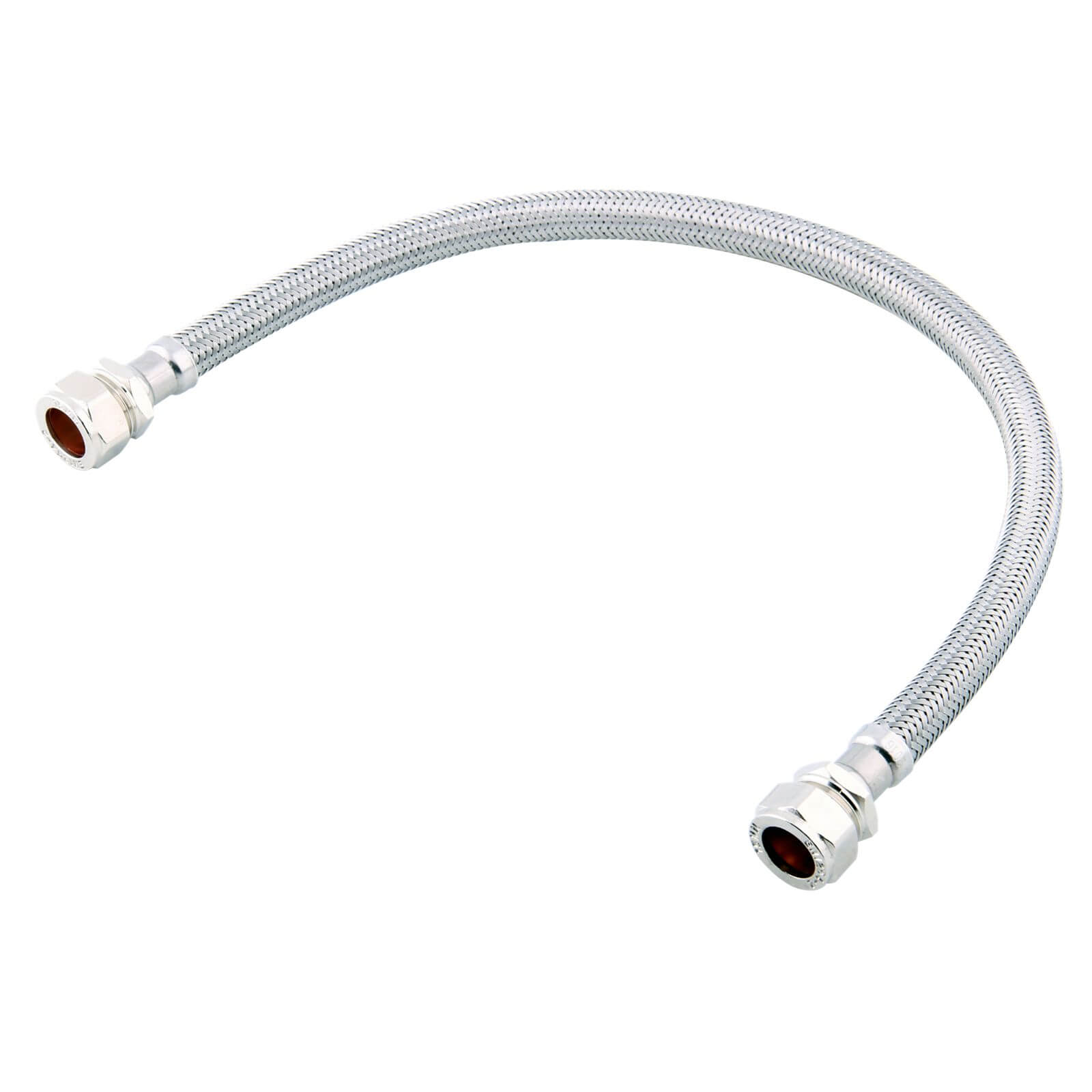 Flexible Pipe Connector 15mm x 15mm x 500mm WRAS Approved