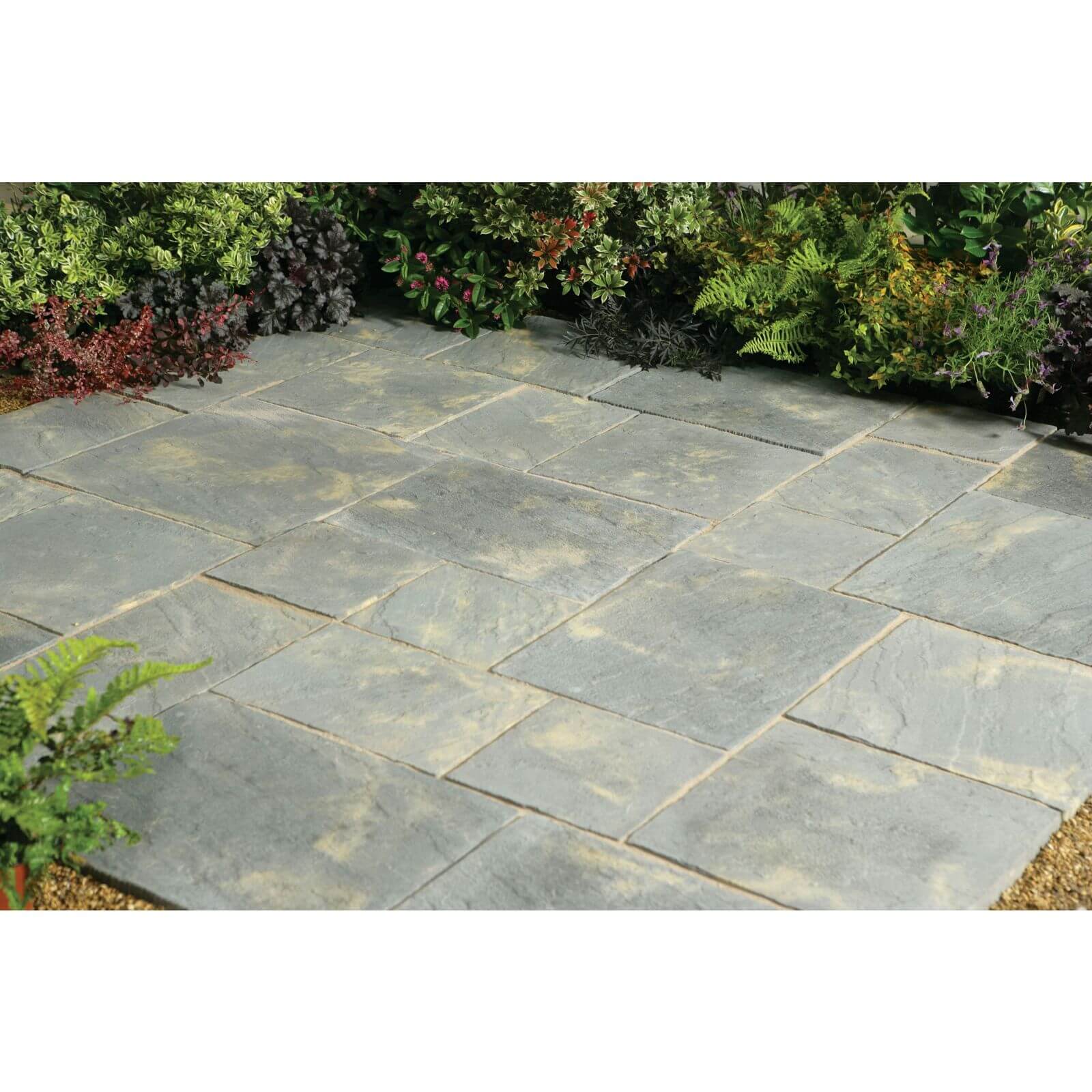 Stylish Stone Chantry Paving Patio Kit 5.76sq m Antique Homebase