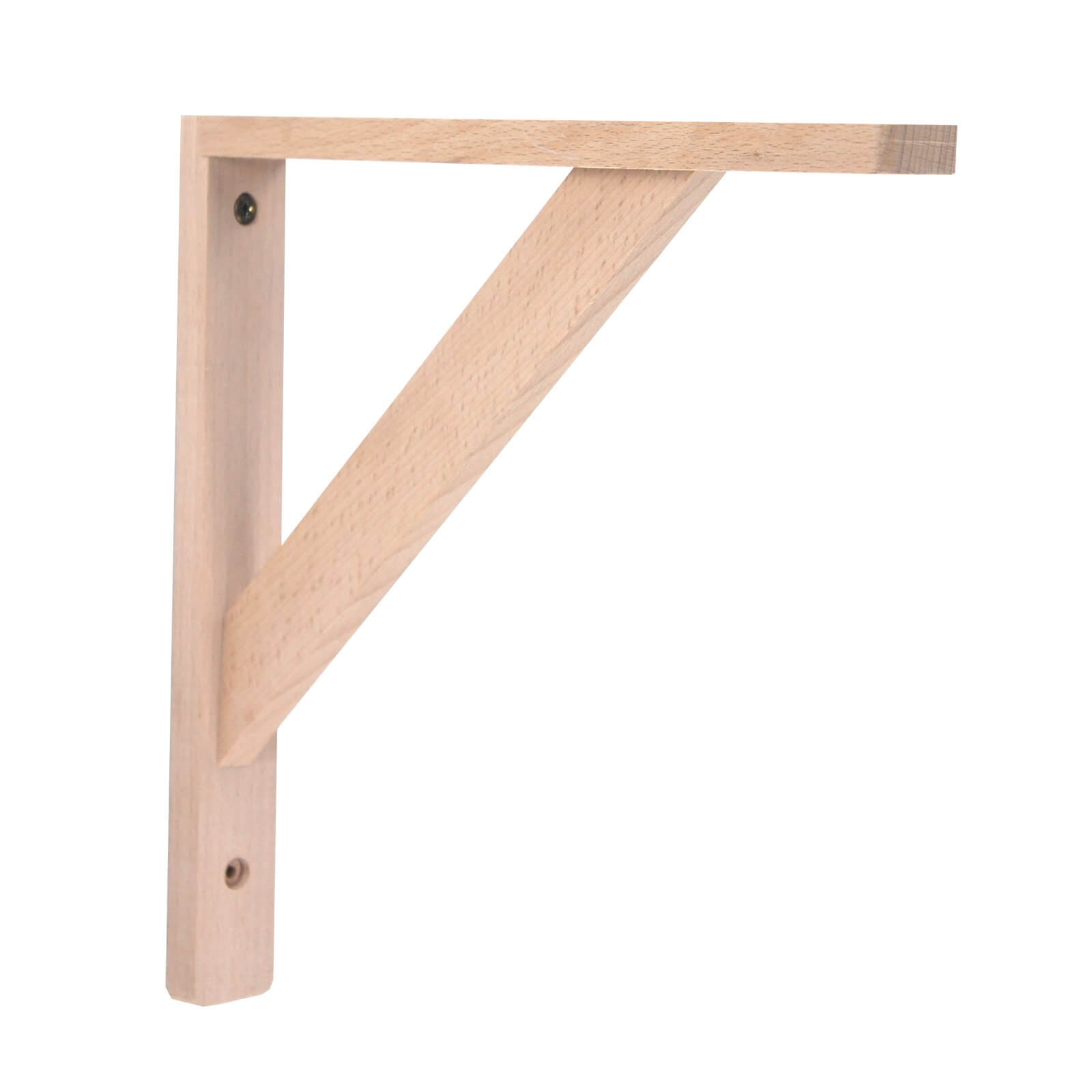 Timber Bracket Beech 25x25cm Homebase