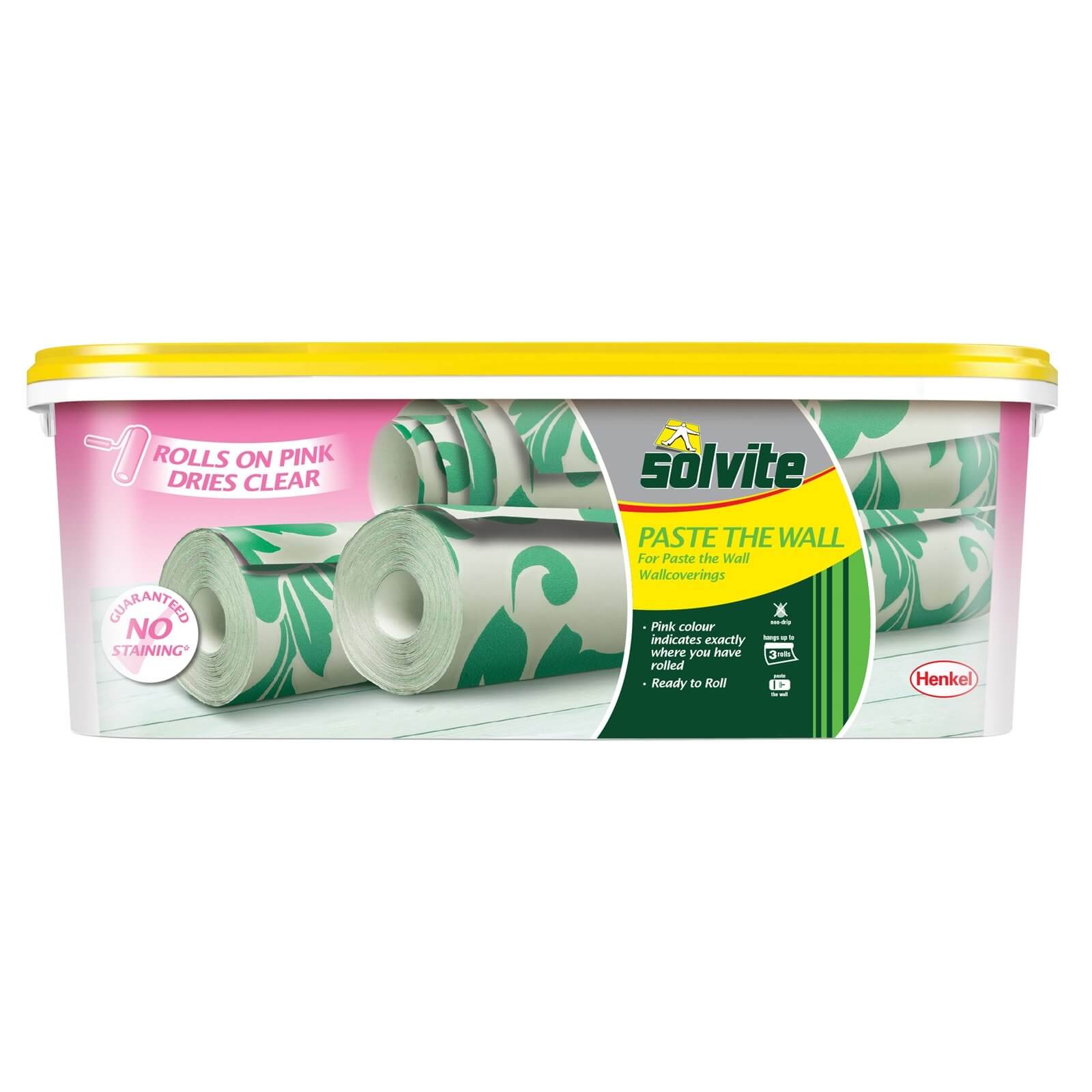 Solvite Pink Paste The Wall Wallpaper Paste 3 Roll Bucket Homebase