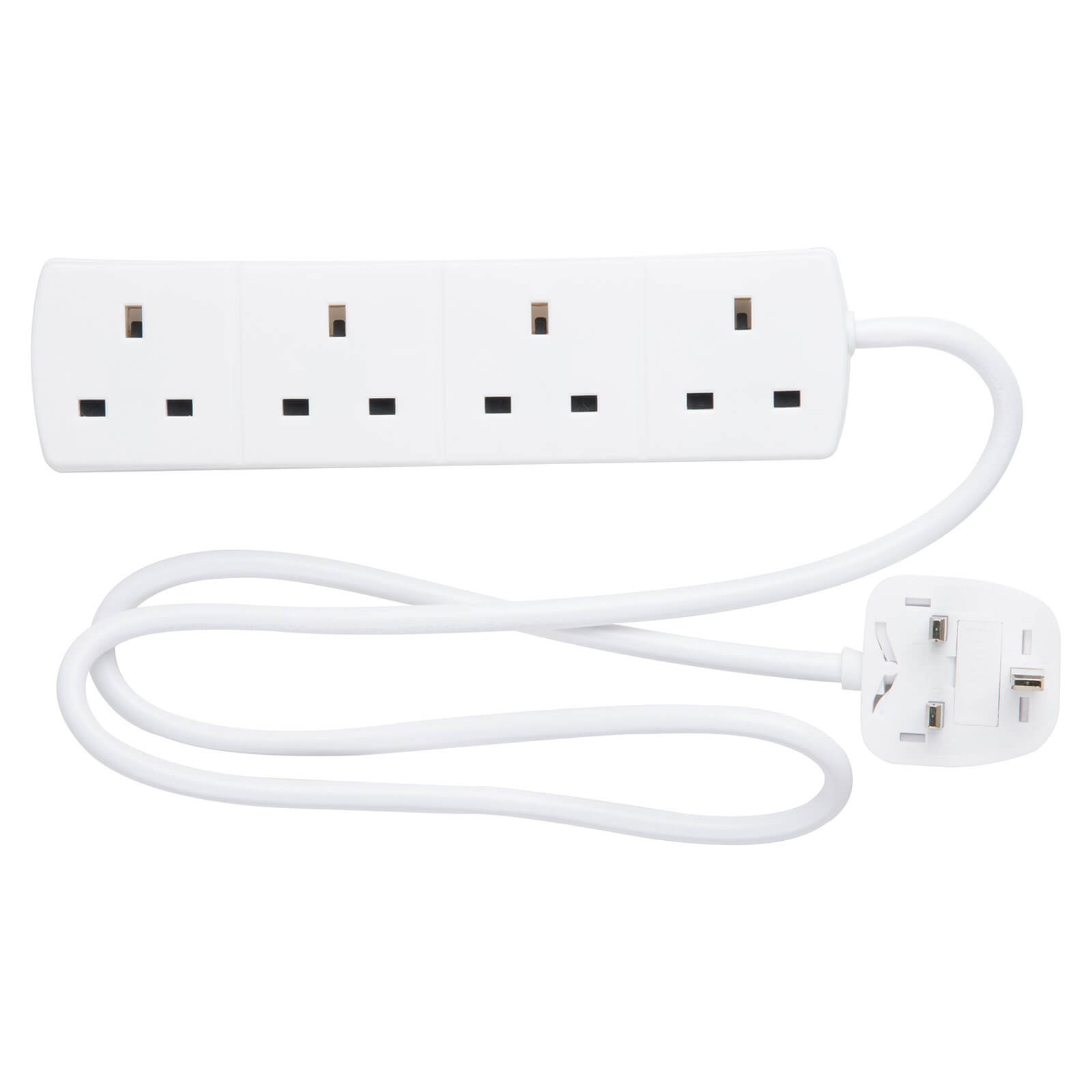Arlec 4 Socket Extension Lead 1m White Homebase