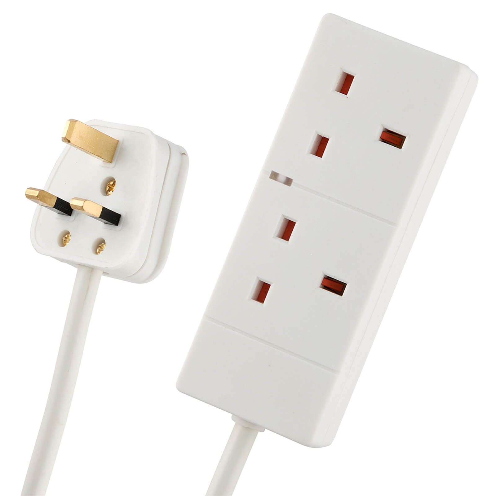 Arlec 2 Socket Extension Lead with Power Indicator 5m White Homebase