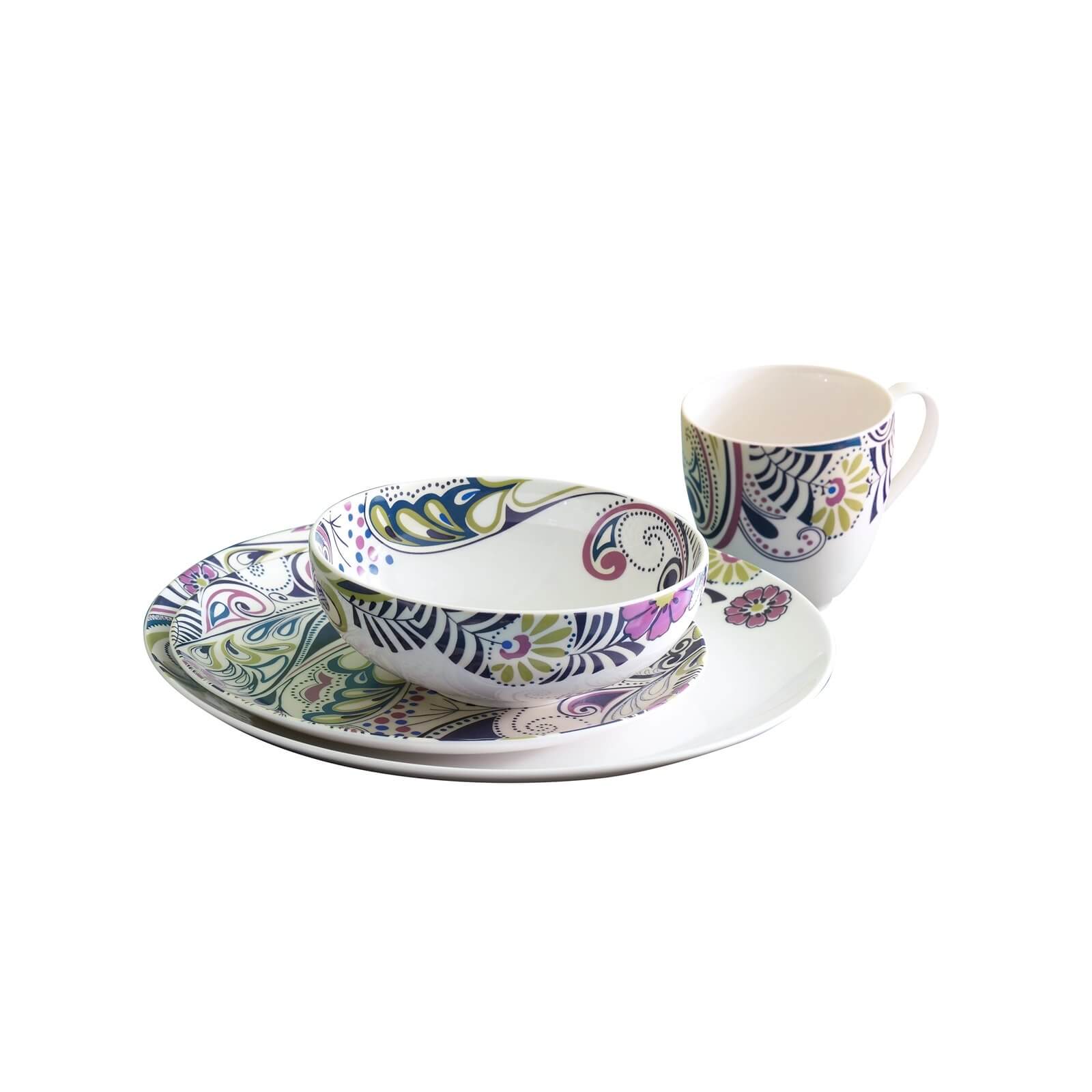 Denby Monsoon Cosmic 16 Piece Tableware Set Homebase