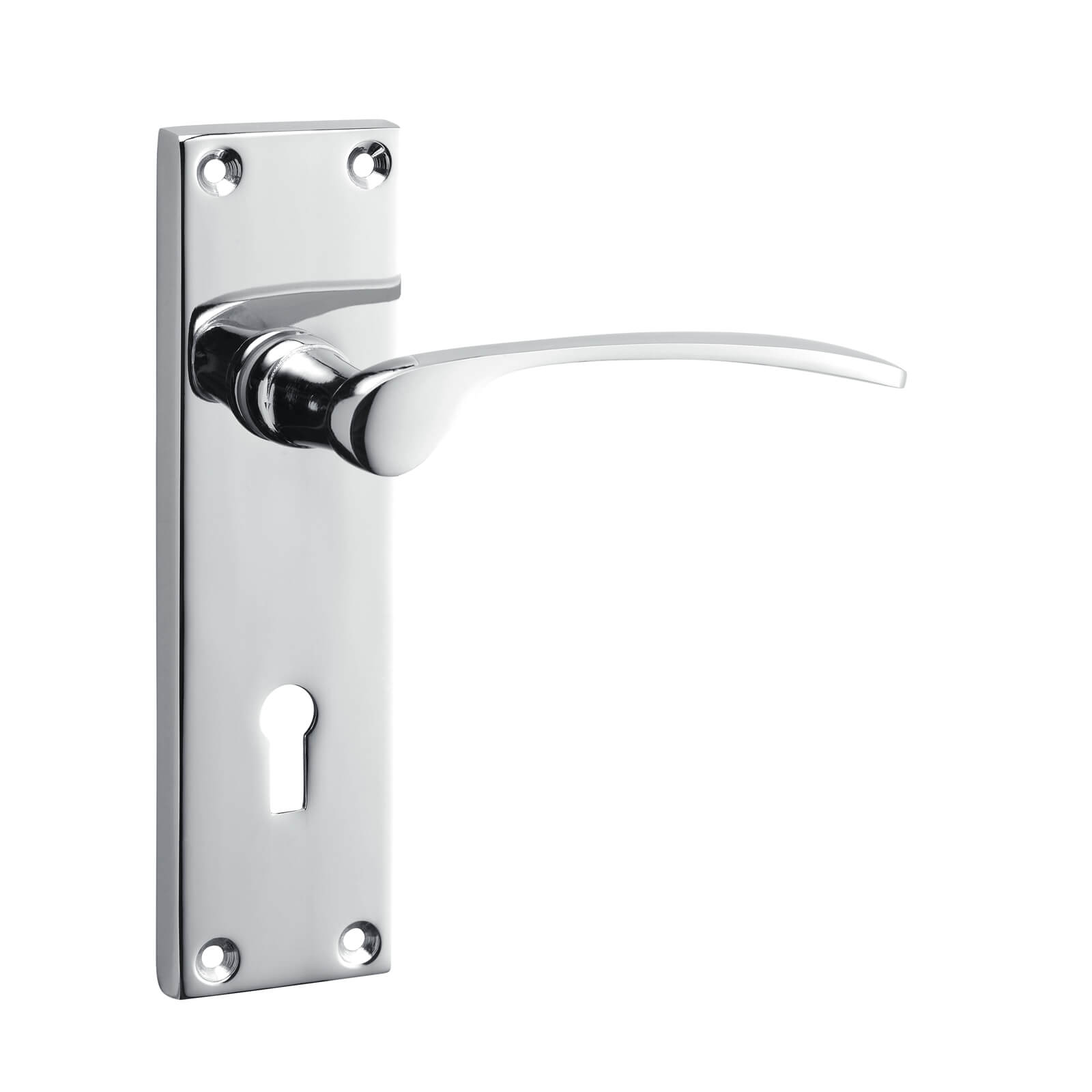 Sandleford Hartwell Lock Lever Set Polished Chrome Homebase