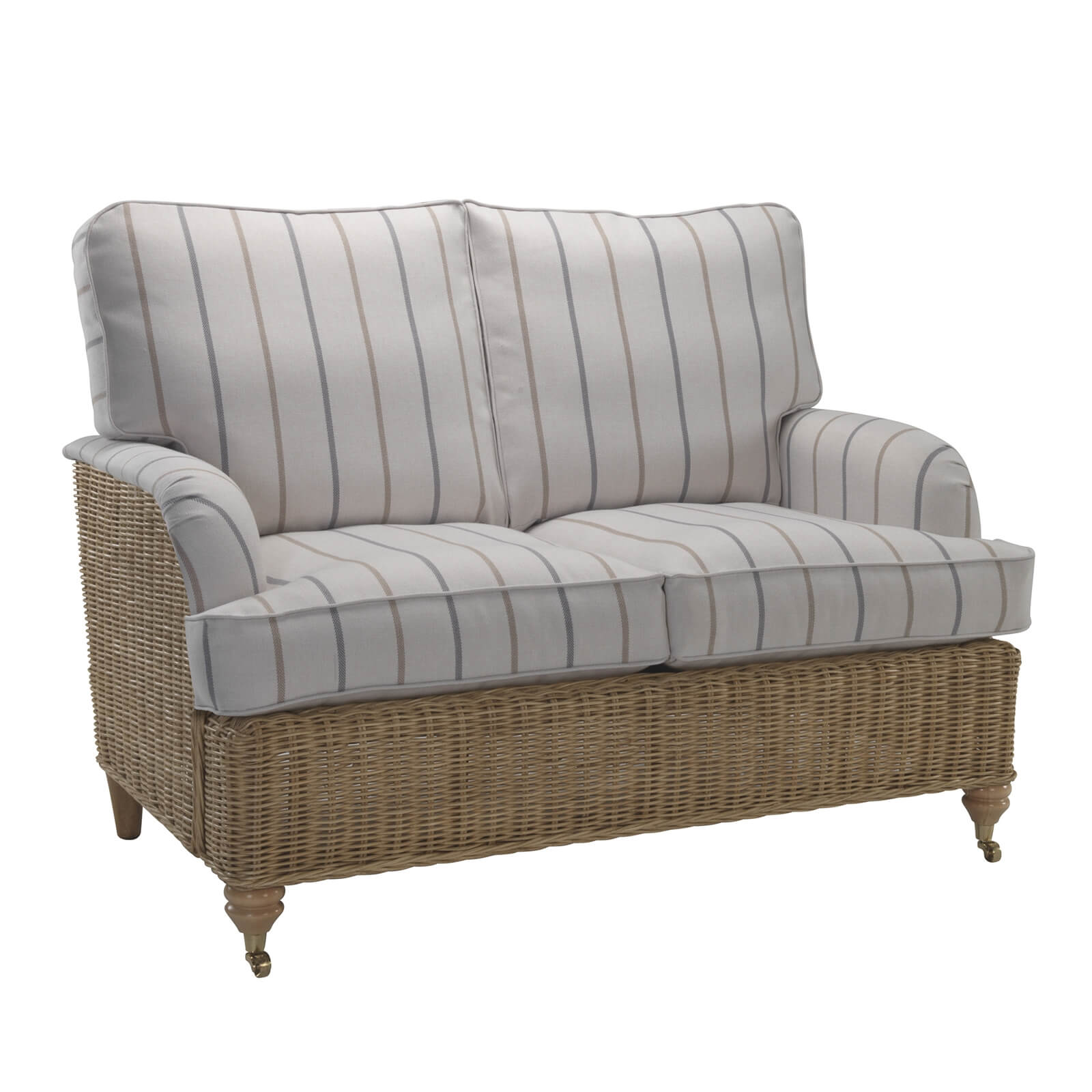 Seville 2 Seater Sofa In Linen Taupe Homebase