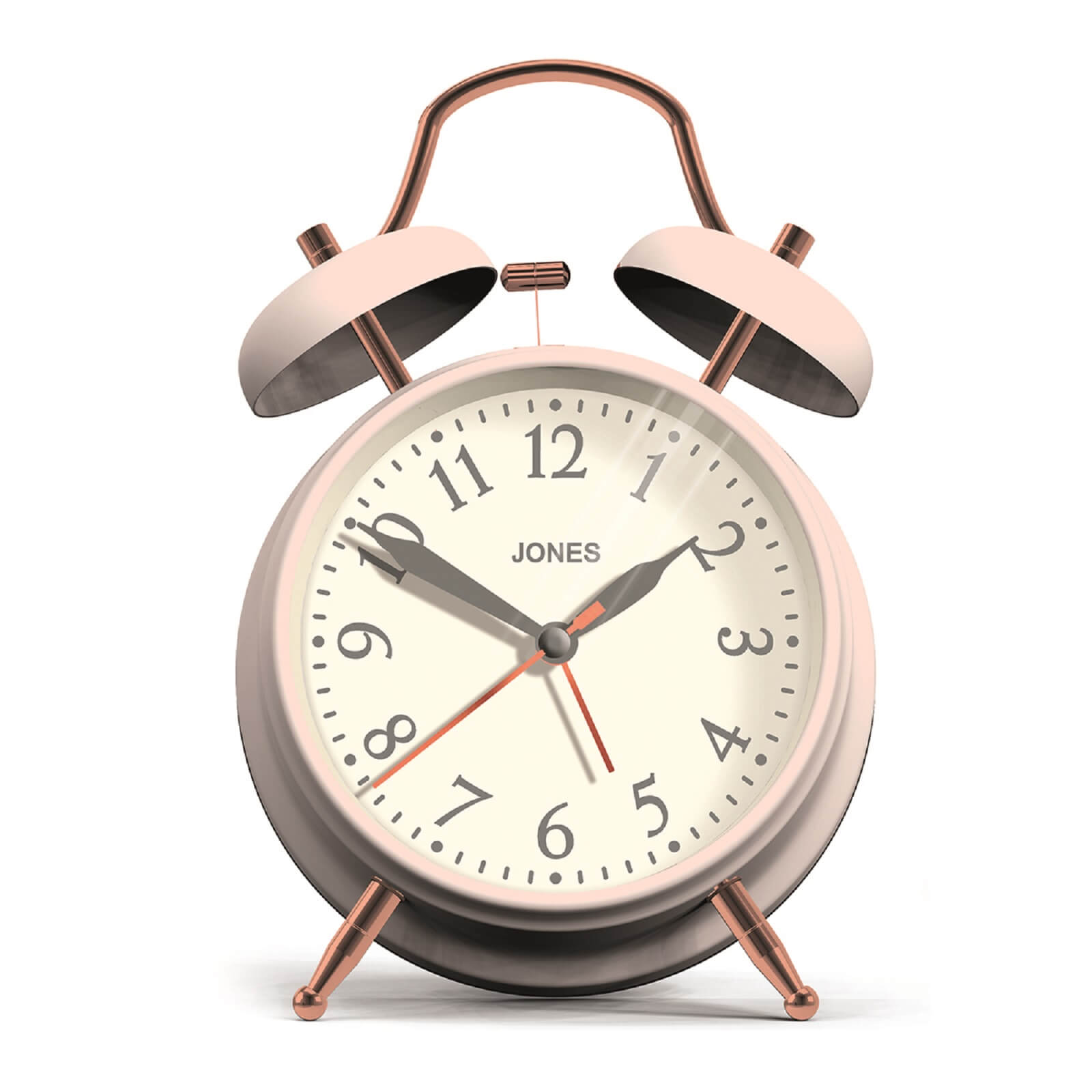 Jones Alarm Clock Pink and Rose Gold Homebase