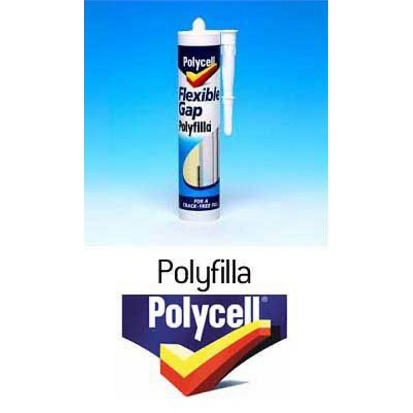 Polycell Kitchen & Bathroom Flexible Gap Polyfilla Tube 330g Homebase