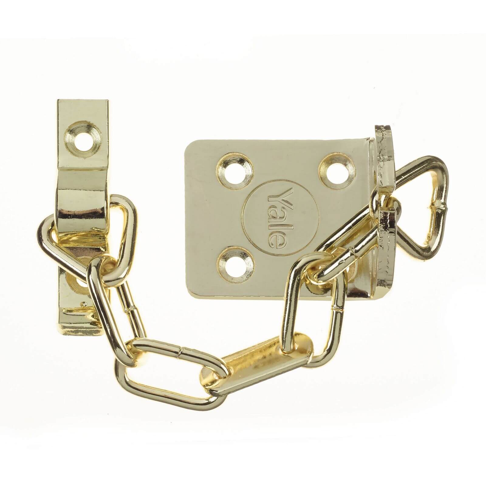 Yale WS6 TS003 rated Security Door Chain Polished Brass Homebase