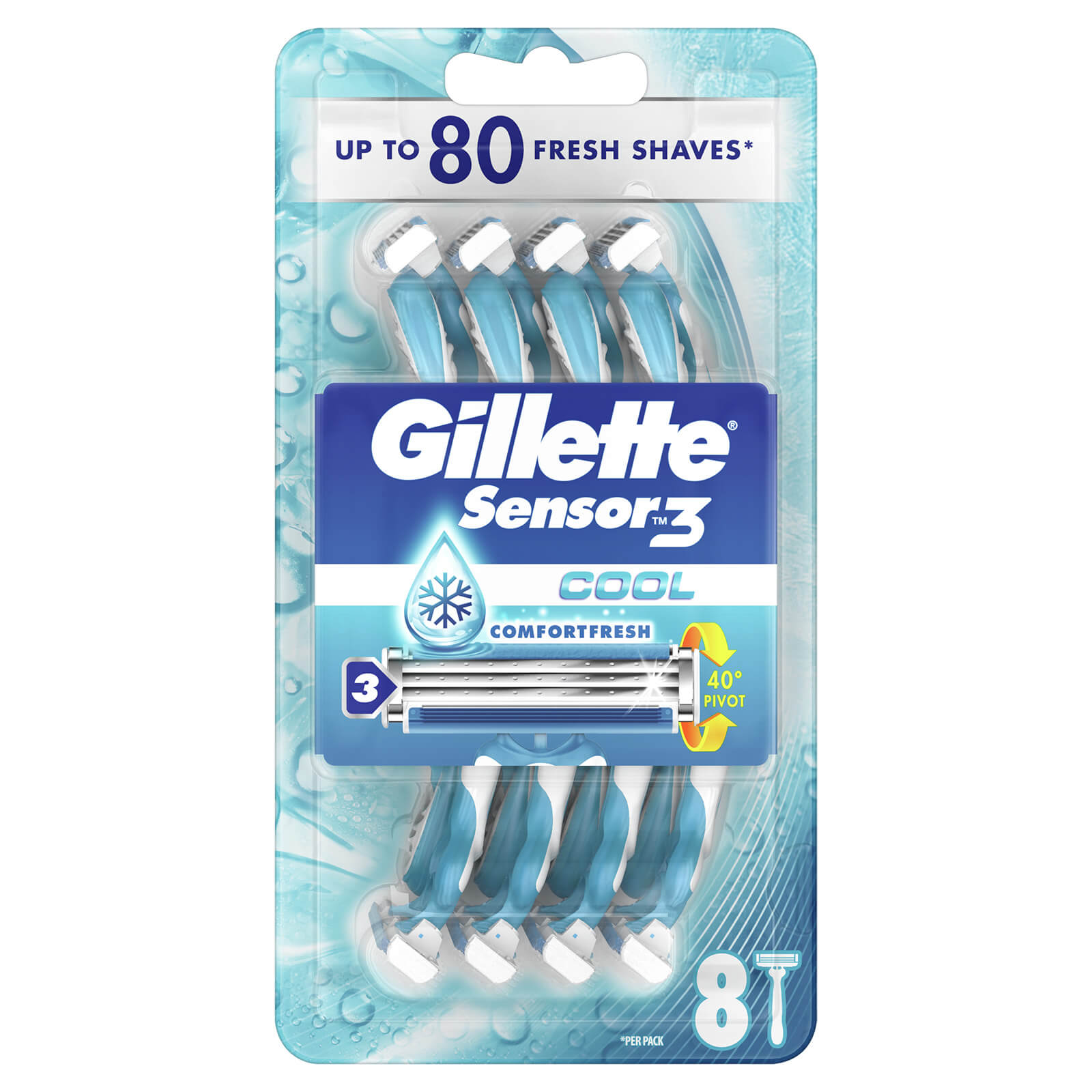 Gillette Sensor3 Cool Disposable Razors Gillette UK