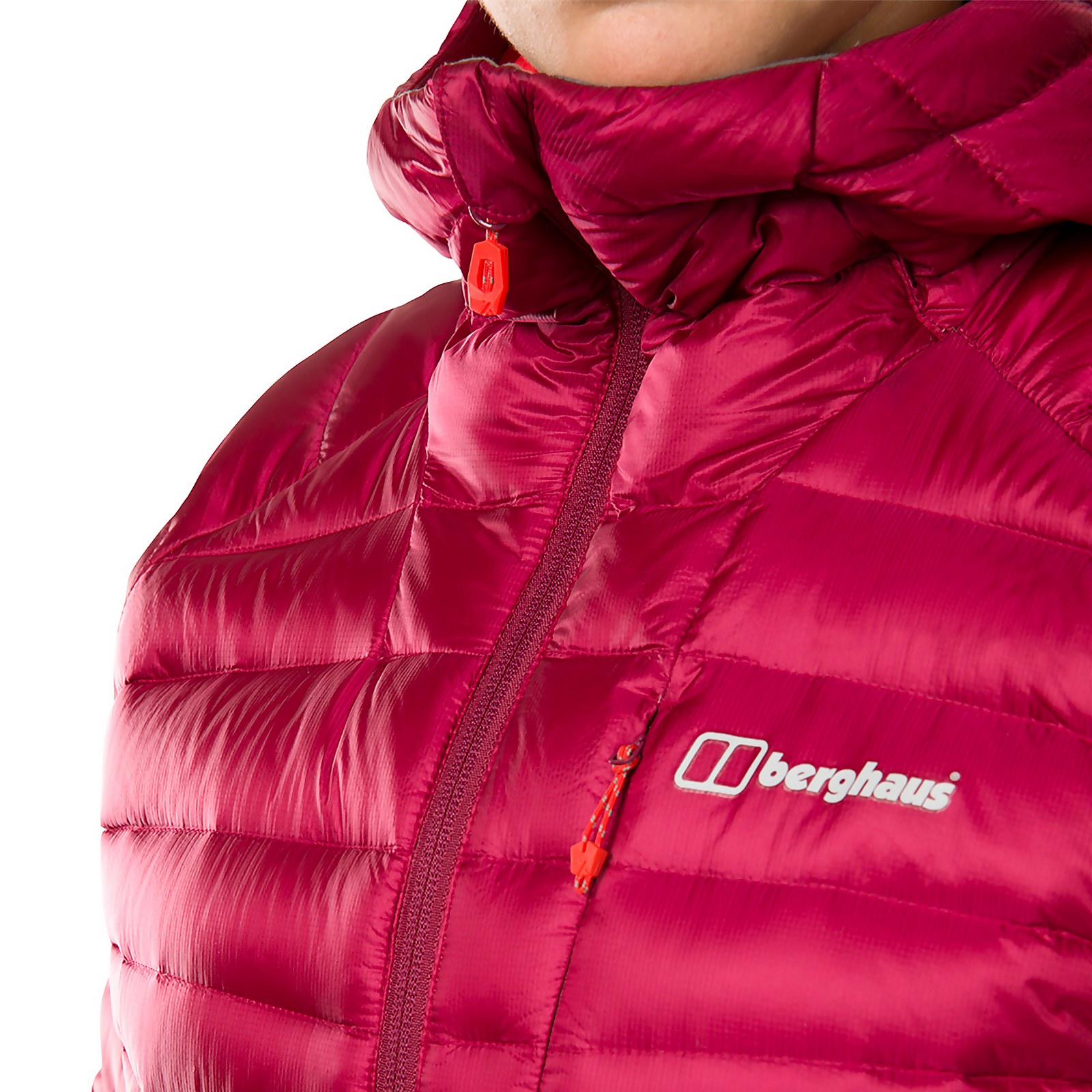 berghaus red down jacket
