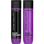 Champú (300 ml), Acondicionador (300 ml) y Loción en espray Miracle Treat 12 (150 ml) de Matrix Total Results Color Obsessed