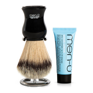 men-ü DB Premier Shave Brush with Chrome Stand - Black