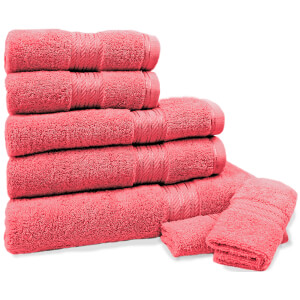 Restmor 100% Egyptian Cotton 7 Piece Supreme Towel Bale Set (500gsm) - Red