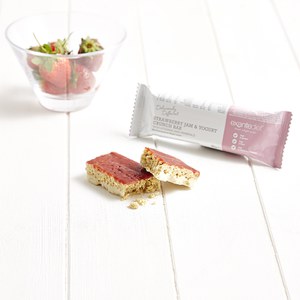 Exante Meal Replacement Box of 16 Strawberry Jam and Yogurt Crunch Bars