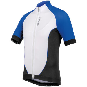 Santini Zero Impact 2.0 Short Sleeve Jersey - Blue/White