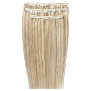 Beauty Works Deluxe Clip-In Hair Extensions 18 Inch - LA Blonde 613/24