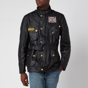 barbour biker jacket mens
