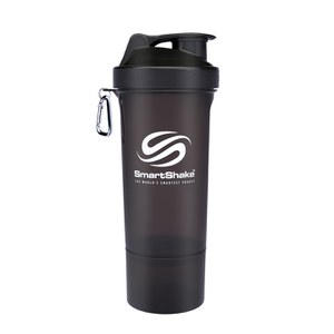 Smartshake Slim 500ml Multi Storage Shaker Bottle - Gunsmoke