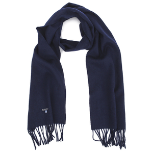Barbour Men's Plain Lambswool Scarf - Navy