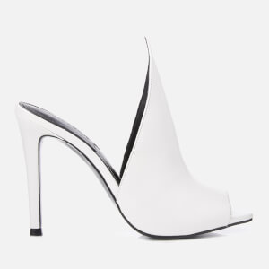 Kendall + Kylie Women's Essie Leather Heeled Sandals - White