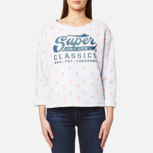 Superdry Women's Classics Palm Crew Neck Sweatshirt - Ice Marl