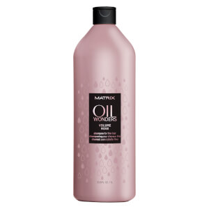 Matrix Oil Wonders Volume Rose Shampoo for Fine Hair 33.8oz (Worth $60)