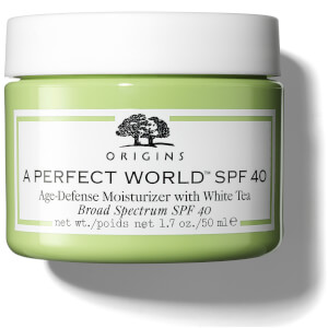 Crema hidratante antienvejecimiento con té blanco A Perfect World™ FPS40 de Origins 50 ml Crema hidratante antienvejecimiento con té blanco A Perfect World™ FPS40 de Origins 50 ml