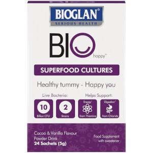 Bioglan BioHappy Superfood Cultures - Pack of 24 Sachets