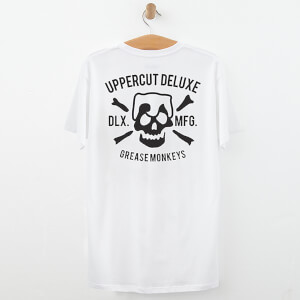Uppercut Grease Monkey Lives T-Shirt - White/Black Print