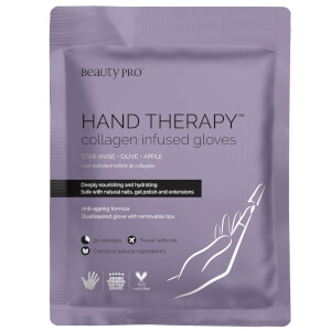 BeautyPro Hand Therapy Collagen Infused Glove with Removable Finger Tips (1 par)