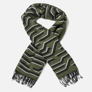 KENZO Women's Geotiger Wool Scarf - Dark Khaki