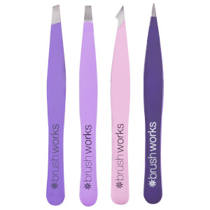 brushworks HD Combination Tweezer Set - Mixed