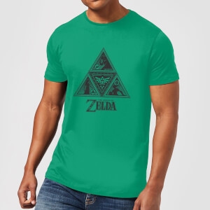 Nintendo Zelda Triforce Herren T-Shirt - Grün