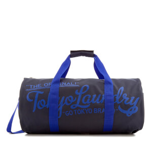 Tokyo Laundry Men's Gym Bag - Charcoal/Ocean